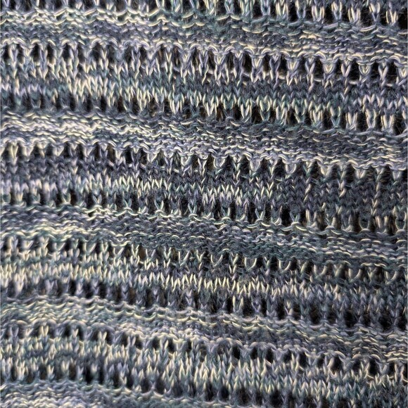 Faded Glory Blue Heather Lightweight Loose Knit Sweater Size 3X (22W-24W) Comfy - Picture 11 of 11